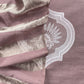 Brown Pure Banarasi Silk Suit With Zari Weaving