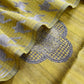 Apple Green Raw Silk Suit With Jamdani Weaving