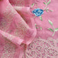 Pure kora silk suit with parsi thread embroidery


