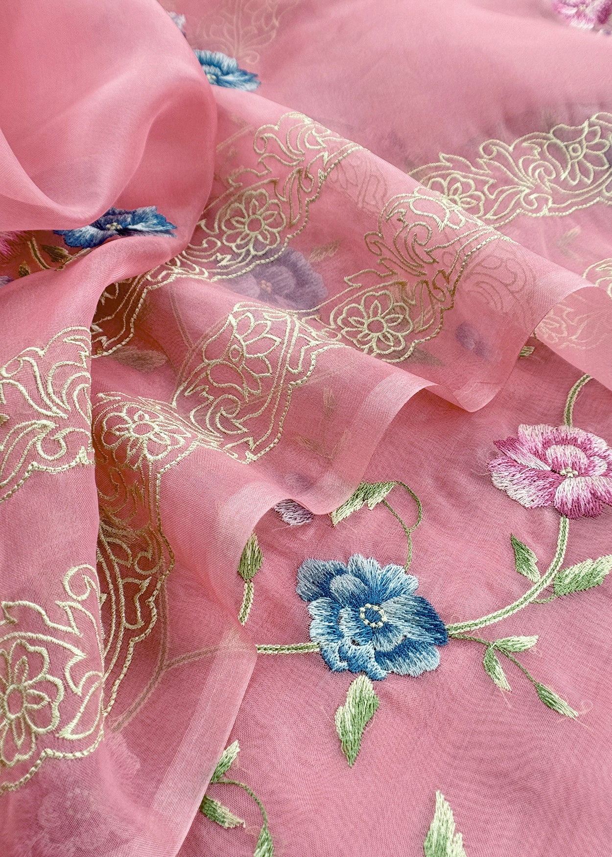 Kora silk suit for the trousseau collection


