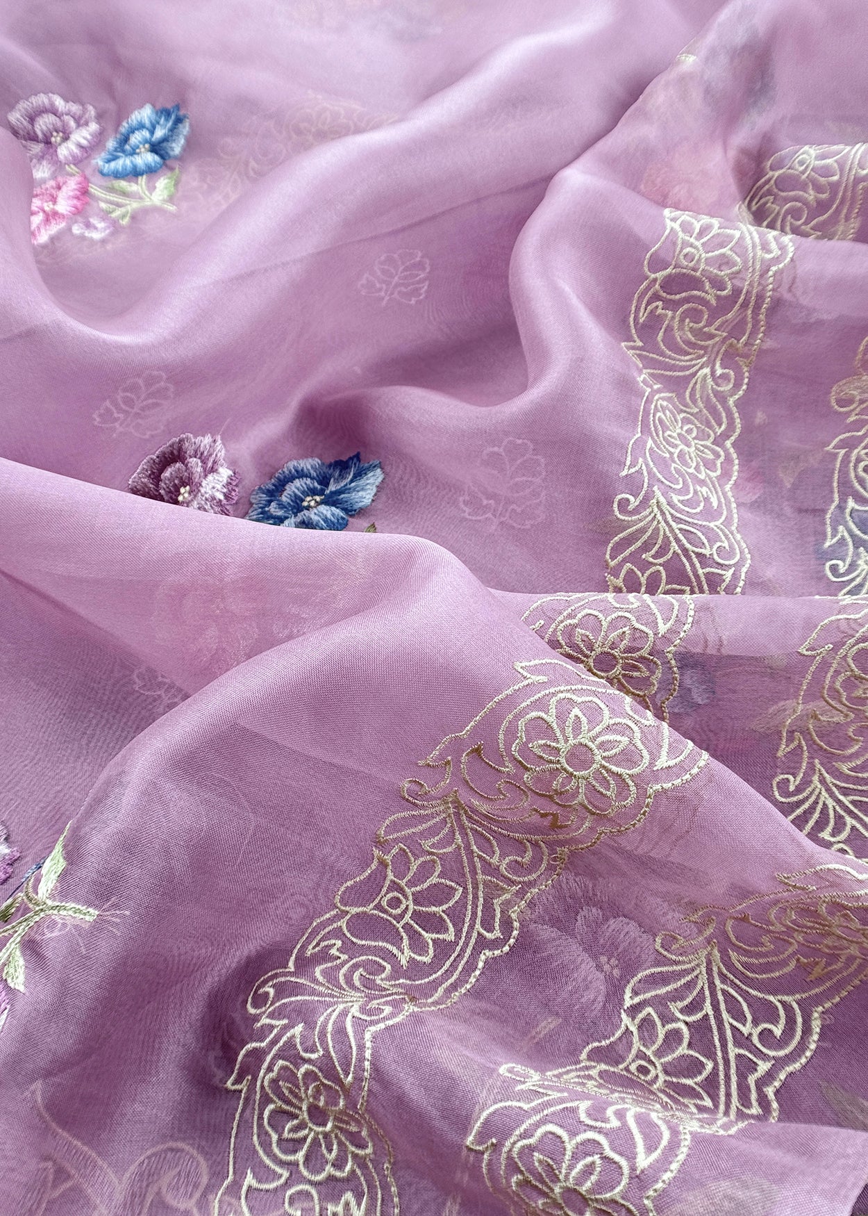 Kora silk suit for the trousseau collection

