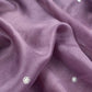 Lilac Handloom Tussar Silk Suit With Pitta Handwork