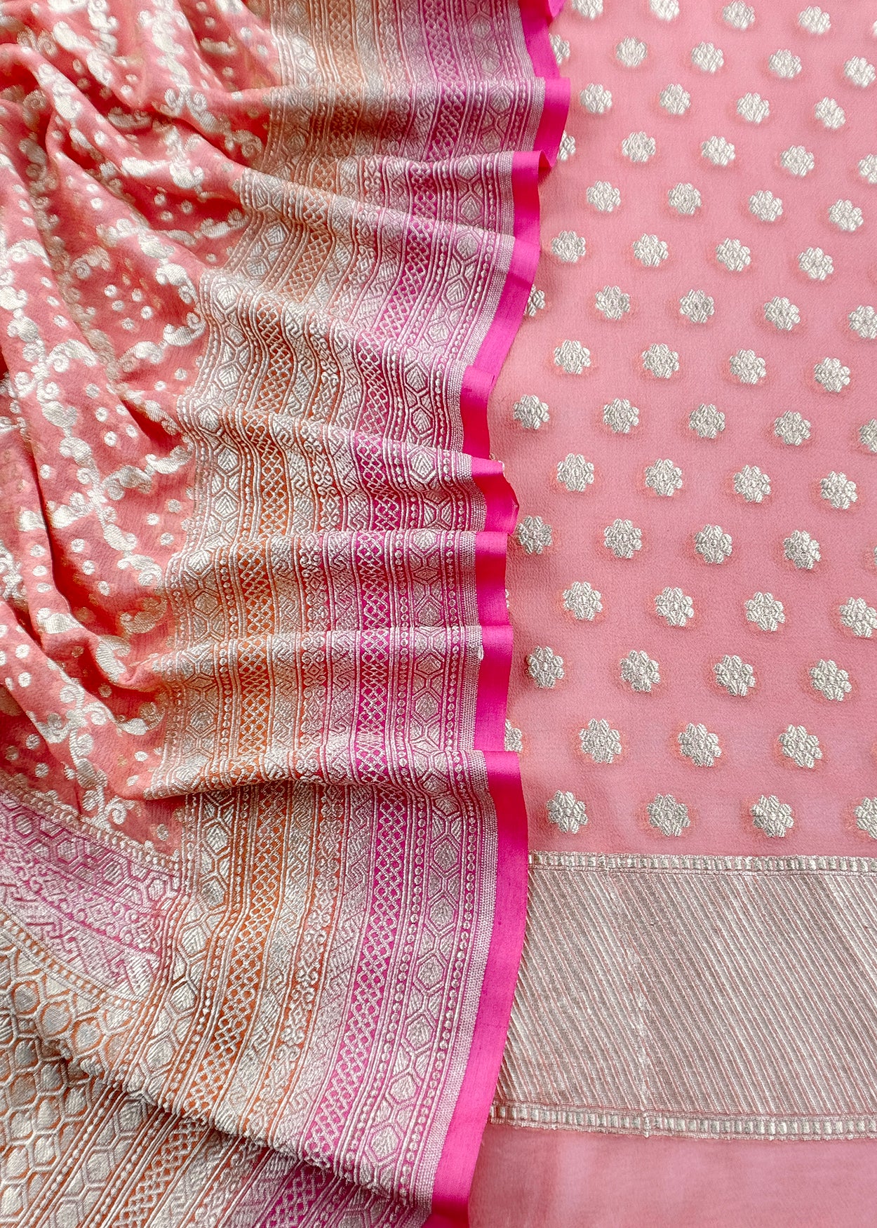 festive wear georgette khaddi suit fabric

