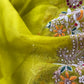 Luxury kora silk suit with Handwork

