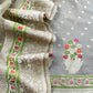 Pure georgette suit with kadwa brocade jaal weaving

