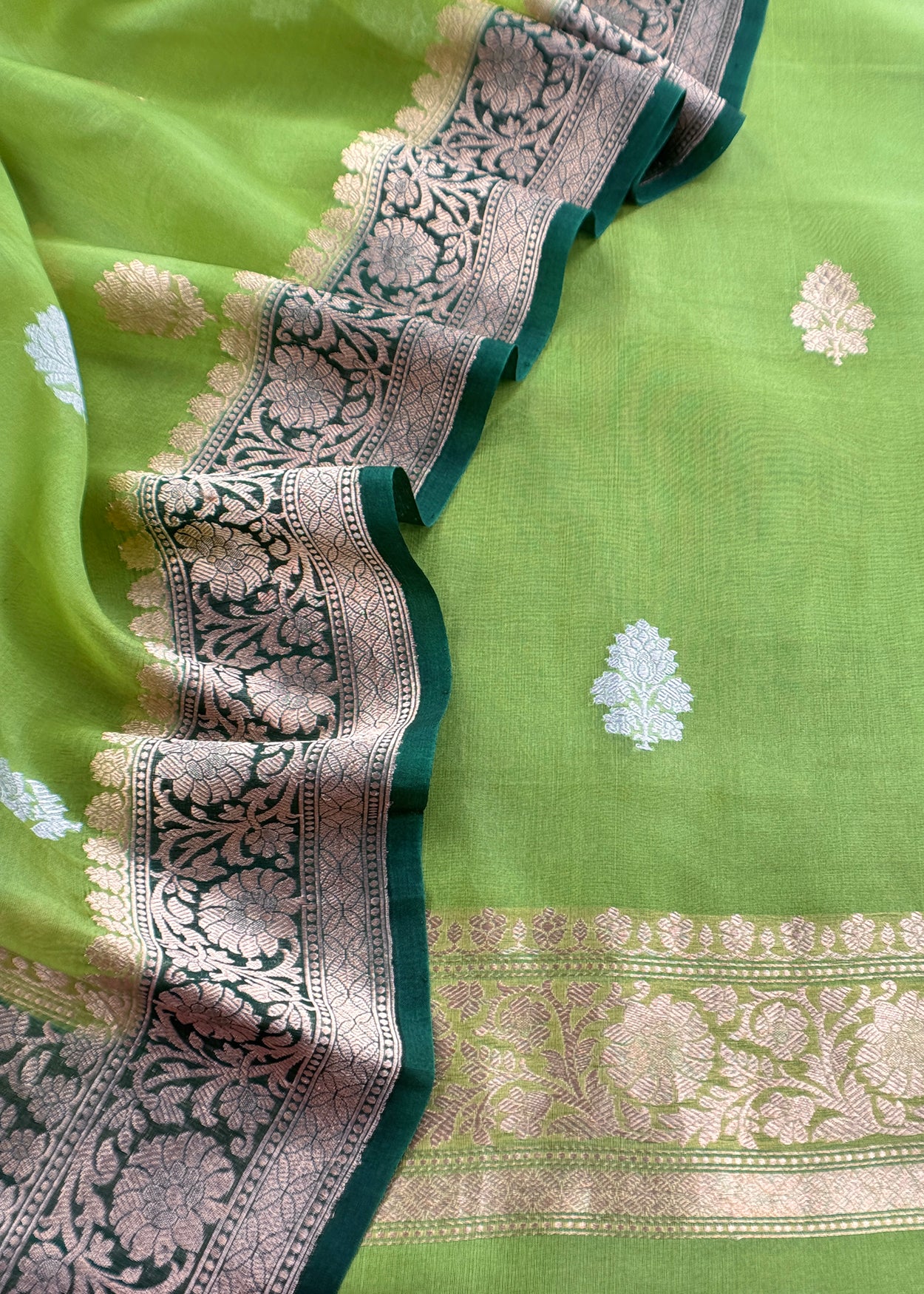 Indian ethnic wear kora silk suits for women