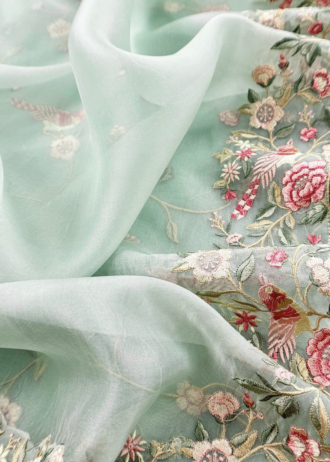 Premium quality organza unstitched suit with dupatta

