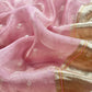 Pink Luxe Handloom Tissue Silk Unstitched Suit With Mirror Work