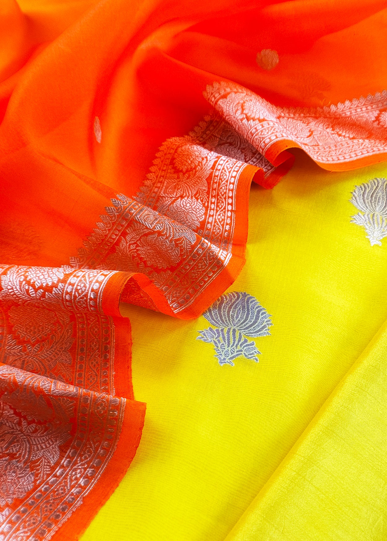 Kora silk suit for bridal trousseau

