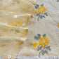 Premium quality organza unstitched suit with chiffon dupatta

