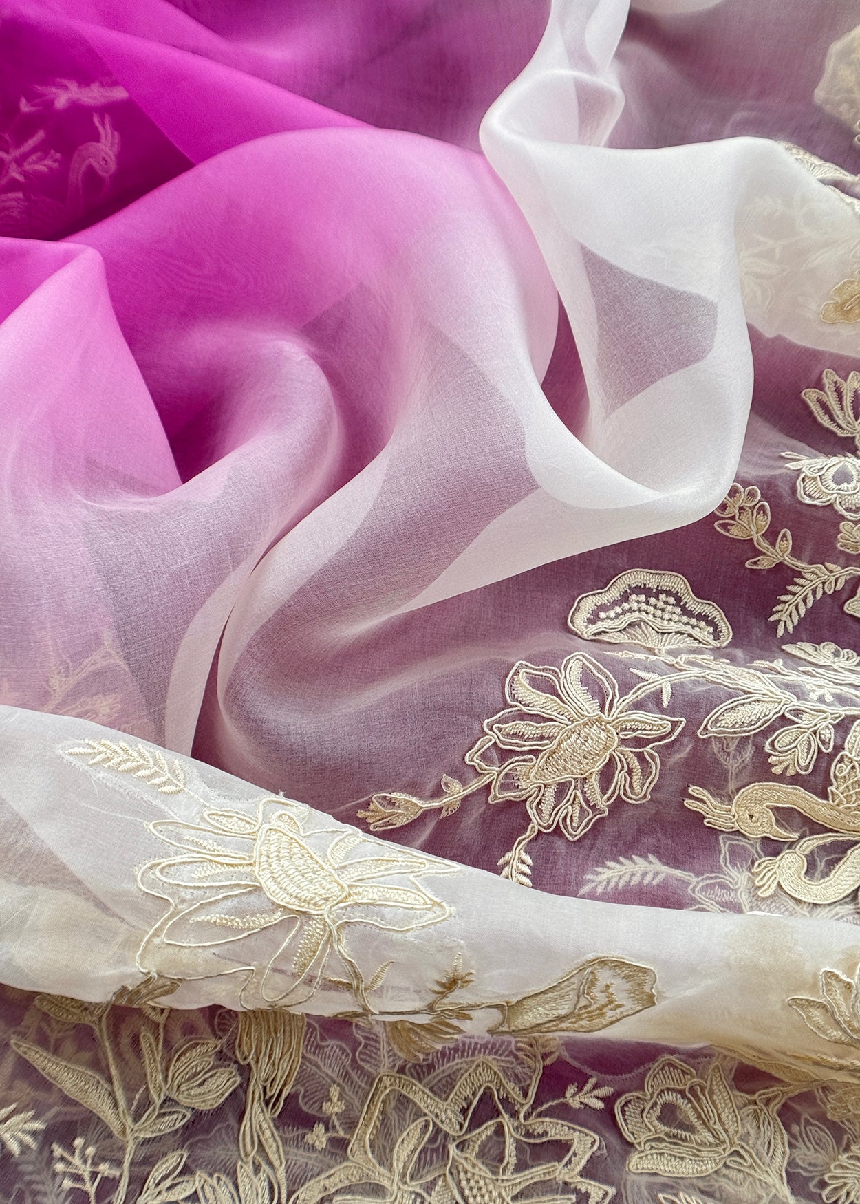 Summer wear suit pure organza fabric

