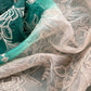 Bottle Green Pure Kora Silk Suit With French Thread Embroidery