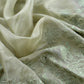 Green Handloom Kora Silk Suit With Parsi Embroidery