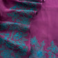 Luxe Purple And Pine  Blue  Kora Silk Suit With French Thread Embroidery