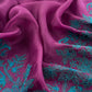 Luxe Purple And Pine  Blue  Kora Silk Suit With French Thread Embroidery