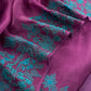 Luxe Purple And Pine  Blue  Kora Silk Suit With French Thread Embroidery