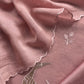 Pastel Pink Presenting Our Pure Mul Cotton Unstitched Dupatta Suit With Tissue Appliqué Work
