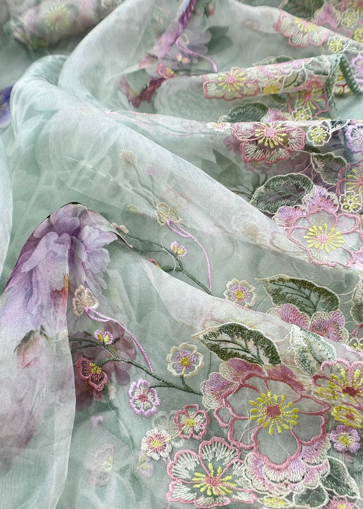 Buy organza unstitched suit

