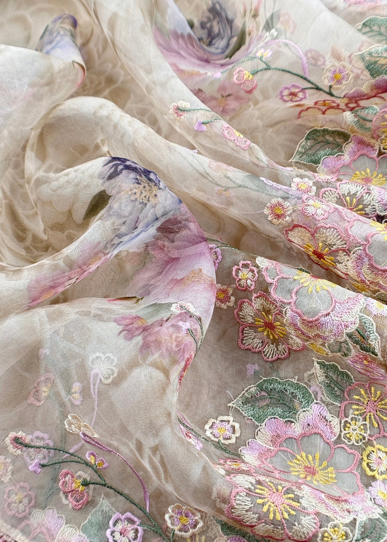 Buy organza unstitched suit

