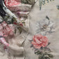 Floral Paradise Cheeku Charcoal Floral Sequin Suit In Pure Kora Silk Fabric