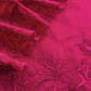 Kalasheel Luxe Pink Handloom Organza Suit With Garden French Embroidery