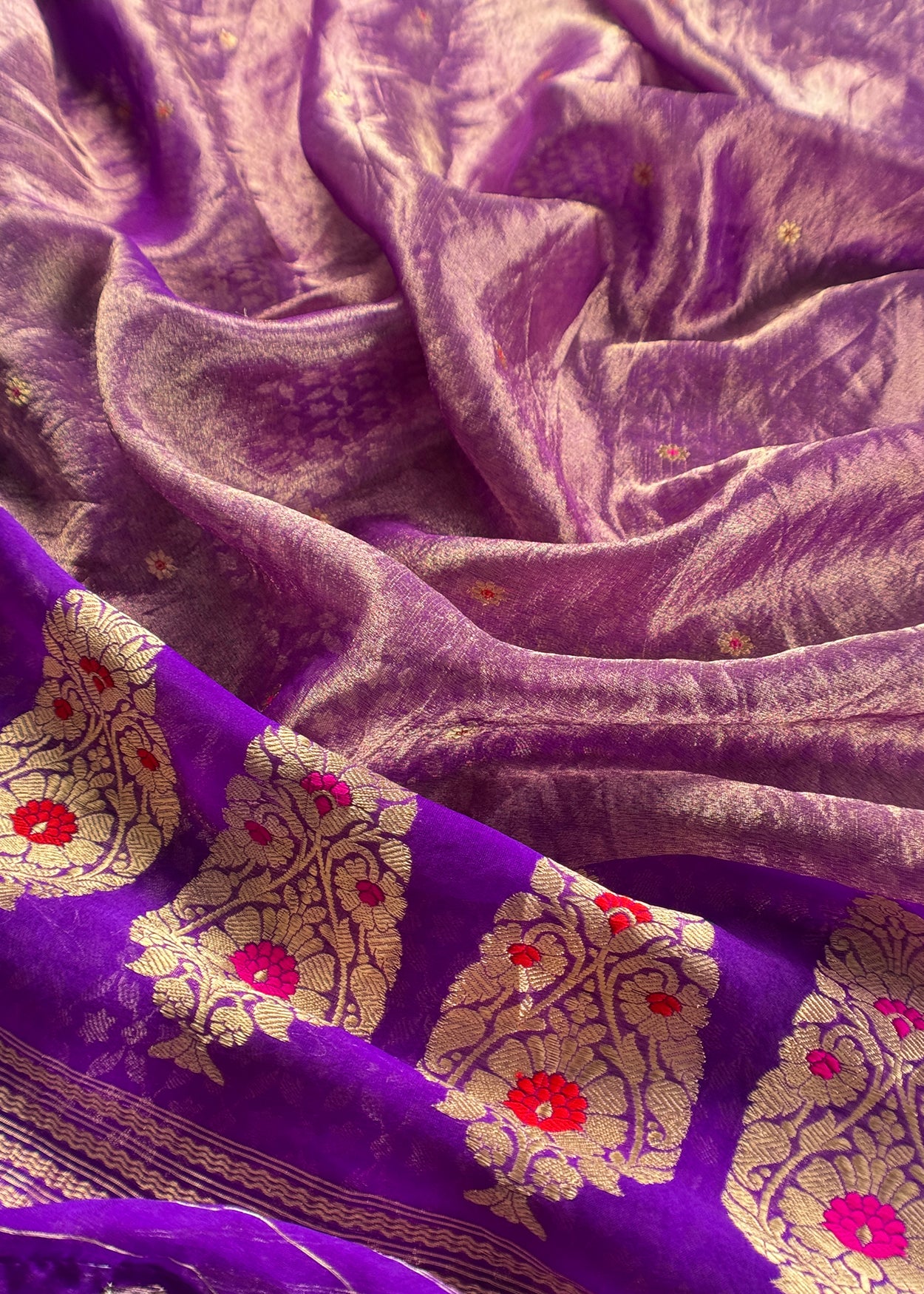 Kora silk suit for bridal trousseau

