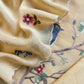 Yellow Pure Mul Cotton Chidiya Embroidered Suit With Dupatta
