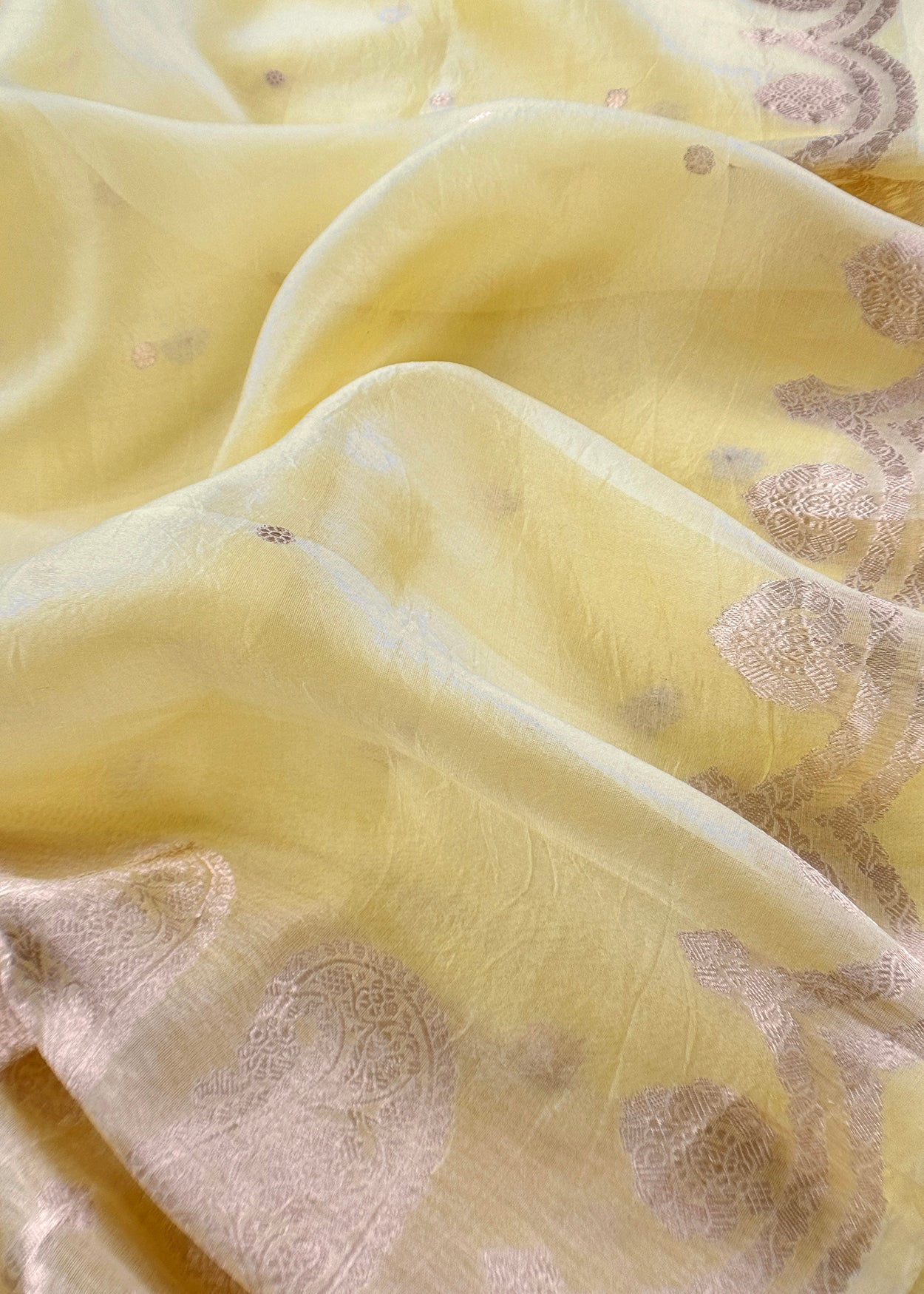 Luxury Handloom kora silk suit with dupatta

