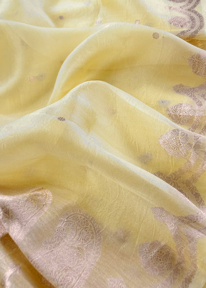 Luxury Handloom kora silk suit with dupatta

