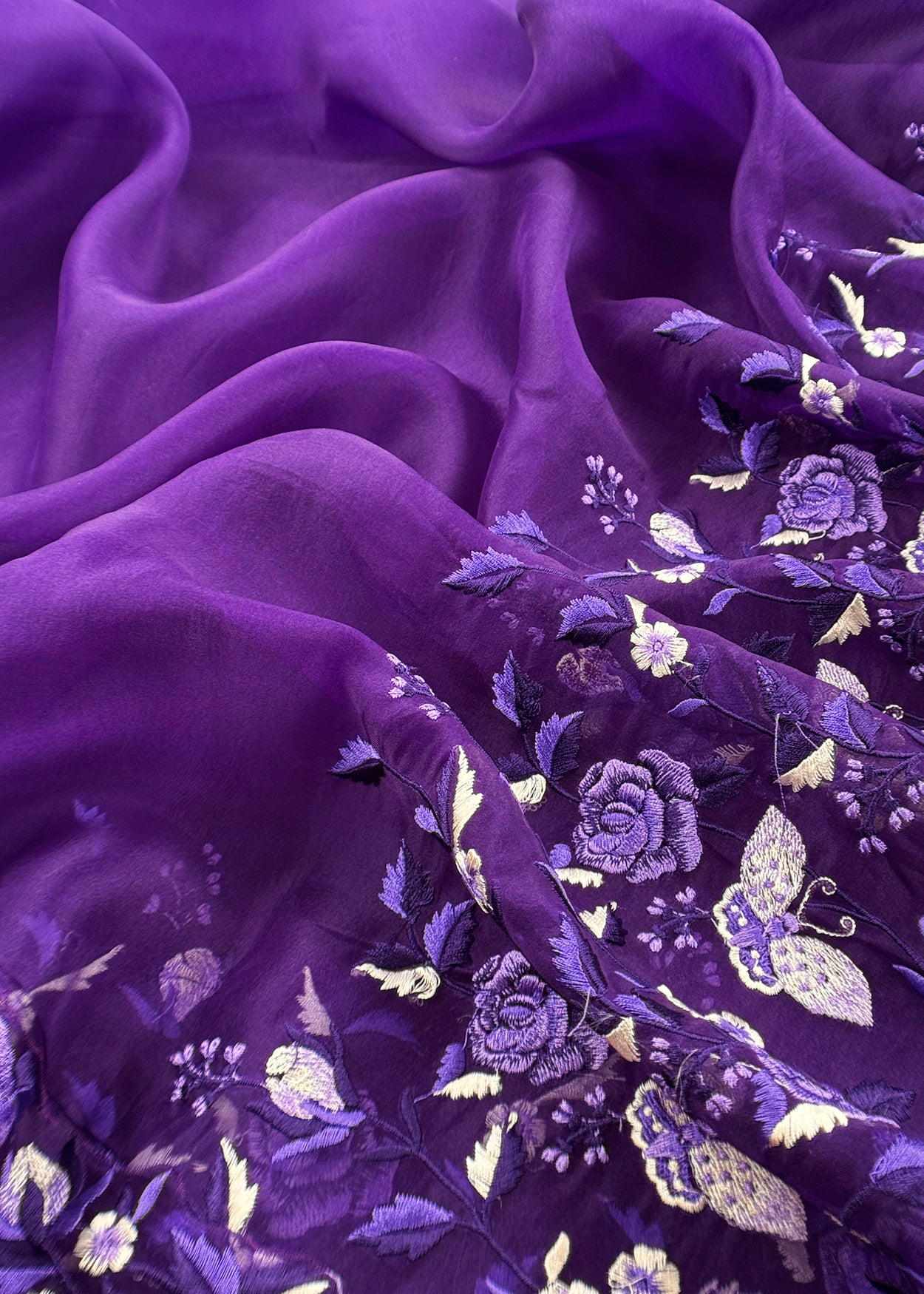 Shop designer kora silk suit for party and wedding celebration

