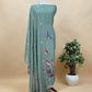 Drak Mauve Pure Mul Cotton Chidiya Embroidered Suit With Dupatta