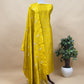 Golden Yellow Chidiya Handloom Katan Silk Suit Fabric