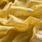 Mango Yellow Festive Mulmul Suit Fabric With Resham Embroidery And Pearls