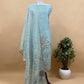 Sahiba 2025 Baby Blue Handloom Desi Tussar Kurta And Woven Tissue Silk Dupatta With Pitta And Appliqué Work