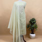 Pastel Green Kota Doria Dupatta Suit with Pitta Work