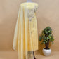 Sky Blue Kota Doria Dupatta Suit With Pitta Work