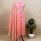 Sky Blue Kota Doria Dupatta Suit With Pitta Work