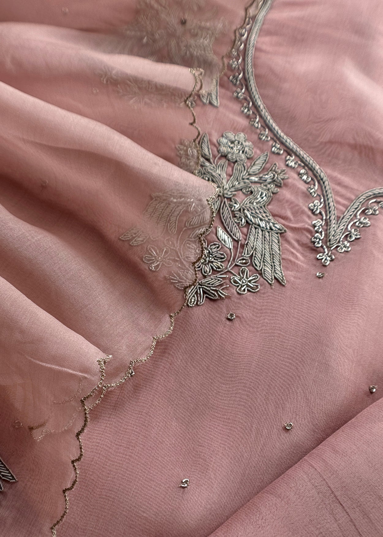 Indian ethnic wear kora silk suits for women

