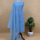 Light Green Kota Doria Dupatta Suit With Pitta Work