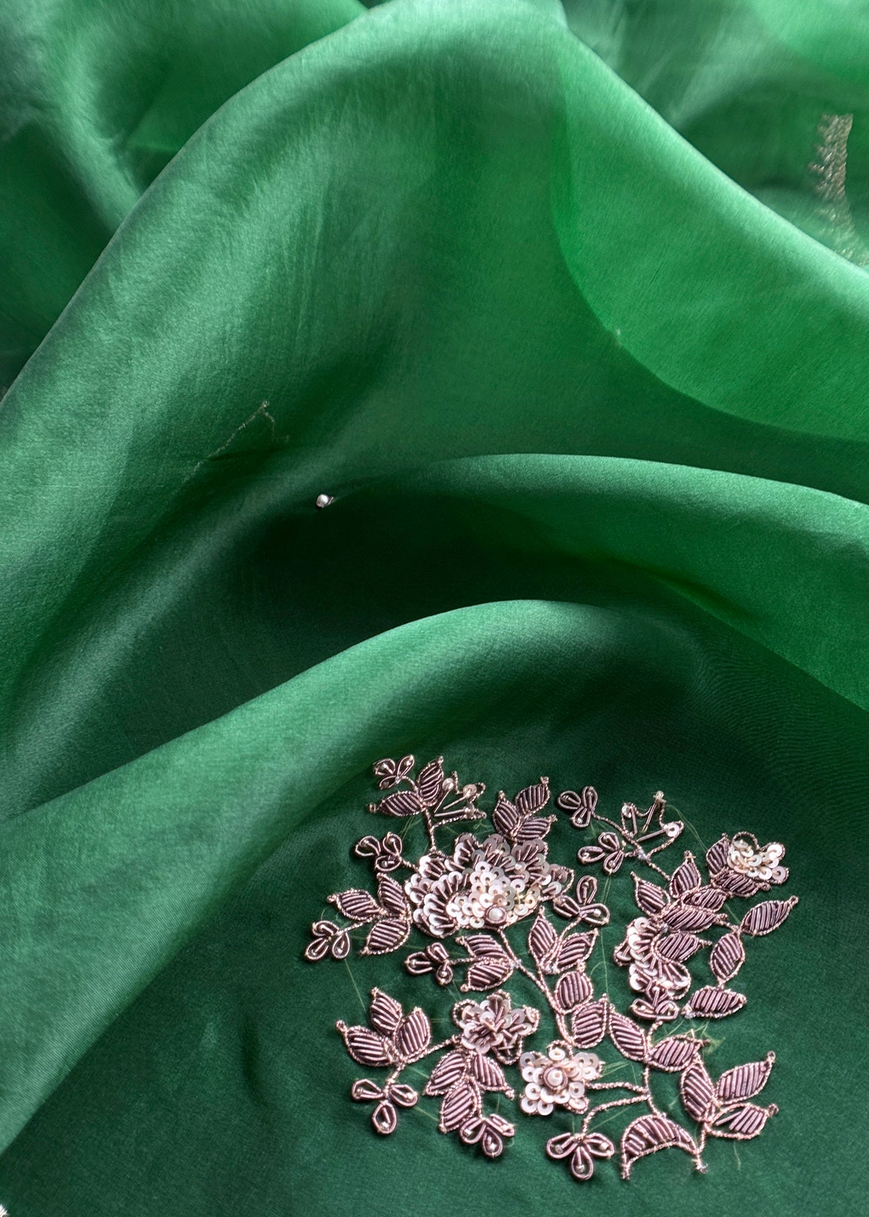 Embroidered Organza Suit Set for Online

