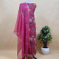 Pink Kota Doria Suit Fabric With Floral Digital Print