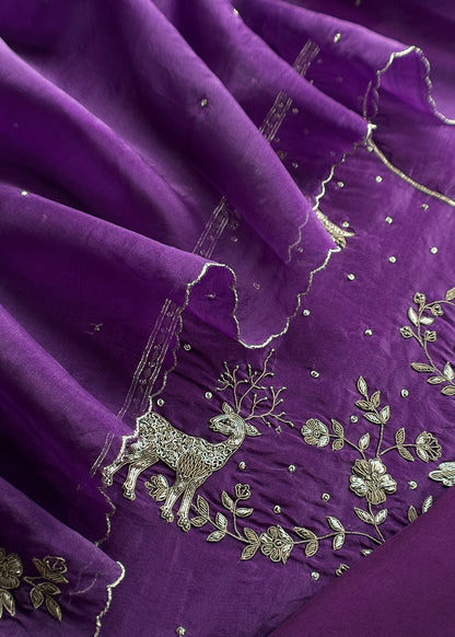 Festive celebration kora silk suit at the best price