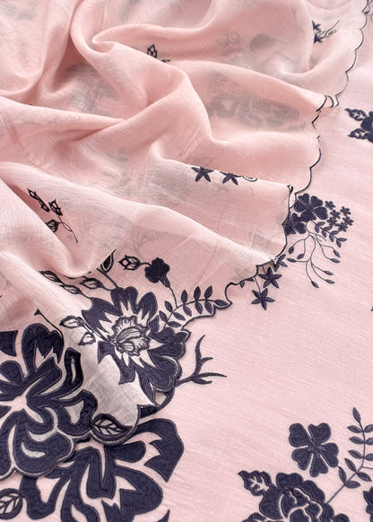 mulmul unstitched suit with dupatta

