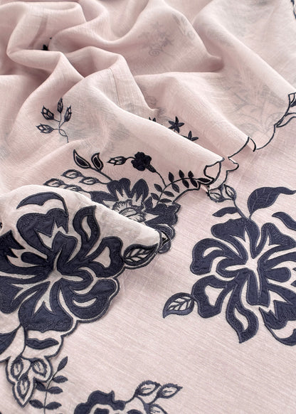 mulmul unstitched suit with dupatta

