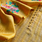 Pure handloom desi tussar suit with dupatta