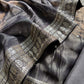Mettalic Grey Digital Print Tissue Silk Suit