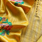 Handloom desi tussar unstitched suit fabric