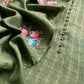 Pure handloom desi tussar suit with dupatta