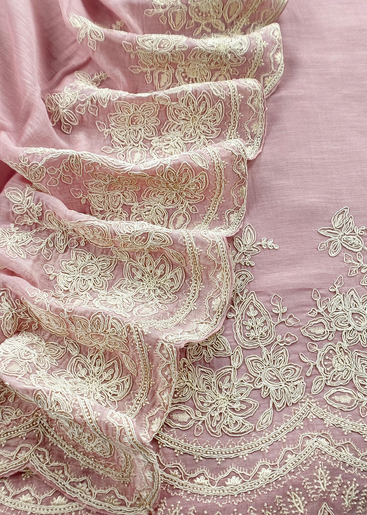 Pure mul unstitched suit fabric with dupatta

