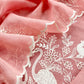 Salmon Pink Mul Chanderi Suit With Flamingo And Peacock Embroidery